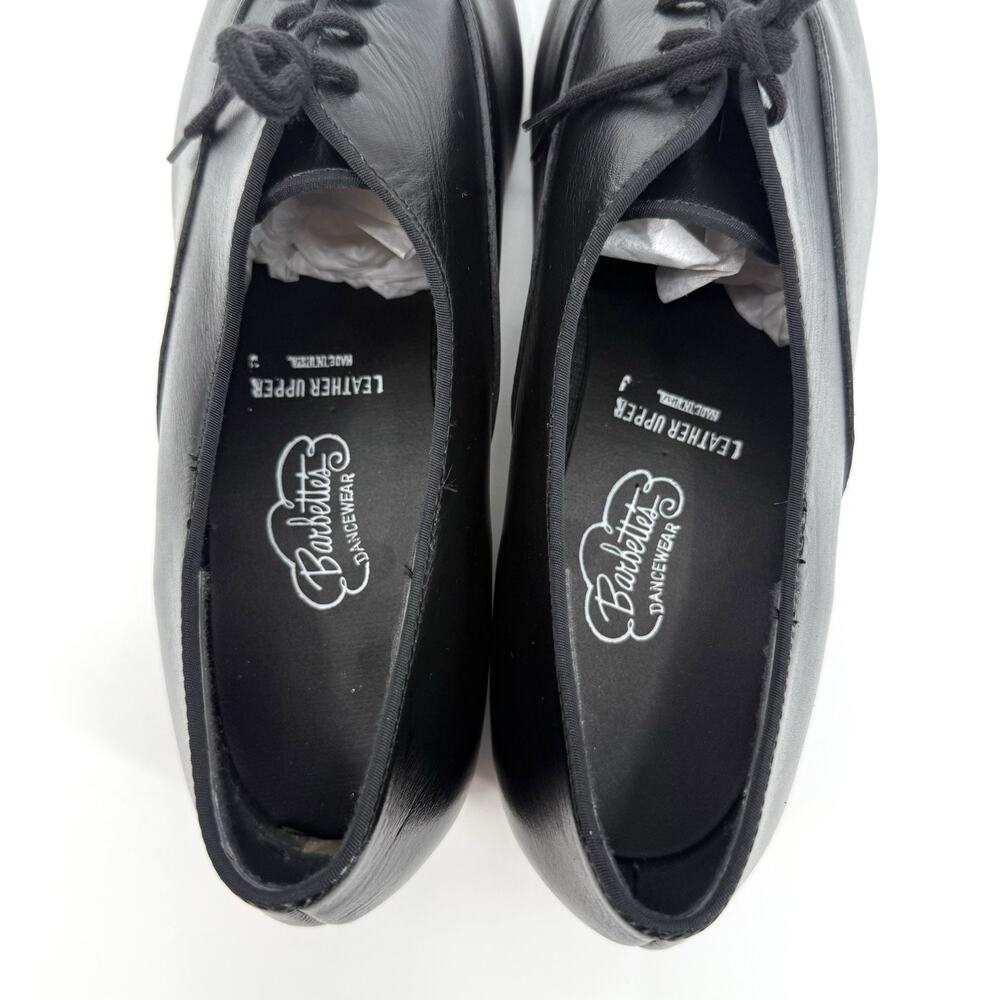 Barbette’s Vintage Black Leather Ballroom Dance Shoes Men’s Size 10M USA Made - Picture 6 of 11